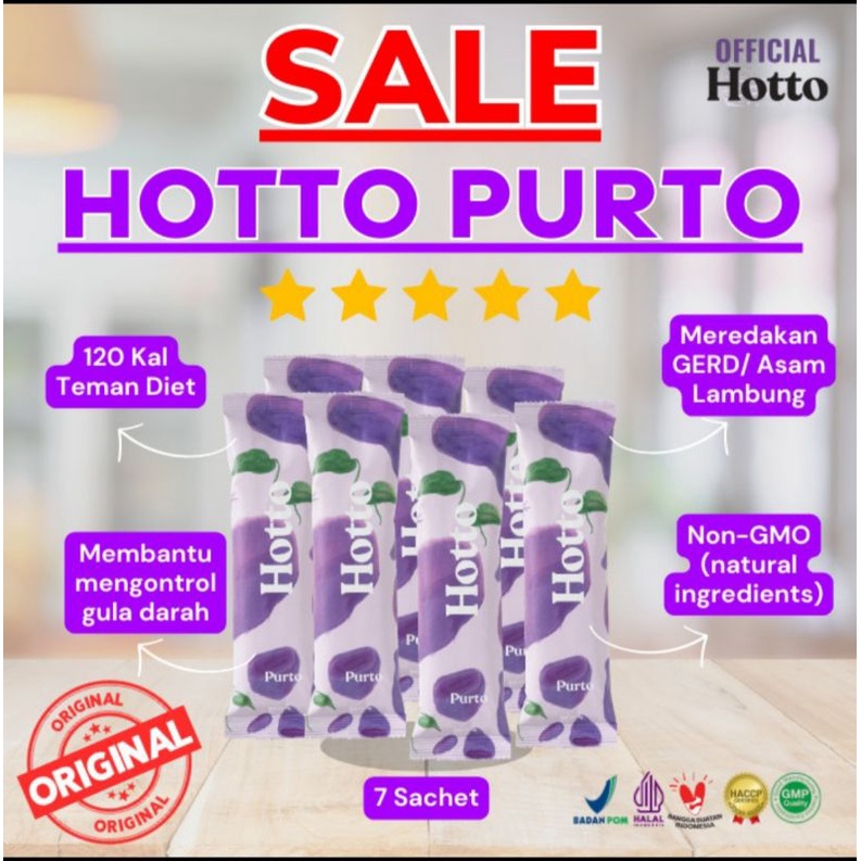 

hotto purto multigrain purple potato original 7 sachet hoto porto minuman kesehatan makanan kesehatan hotto purto