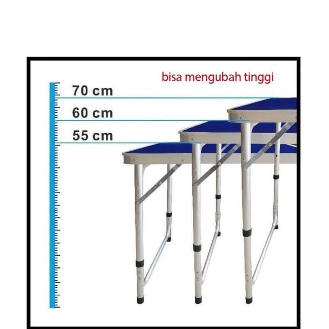 Murah Aja Meja Lipat Koper Hpl Aluminium-Meja Lipat Portable - Kaki Bu