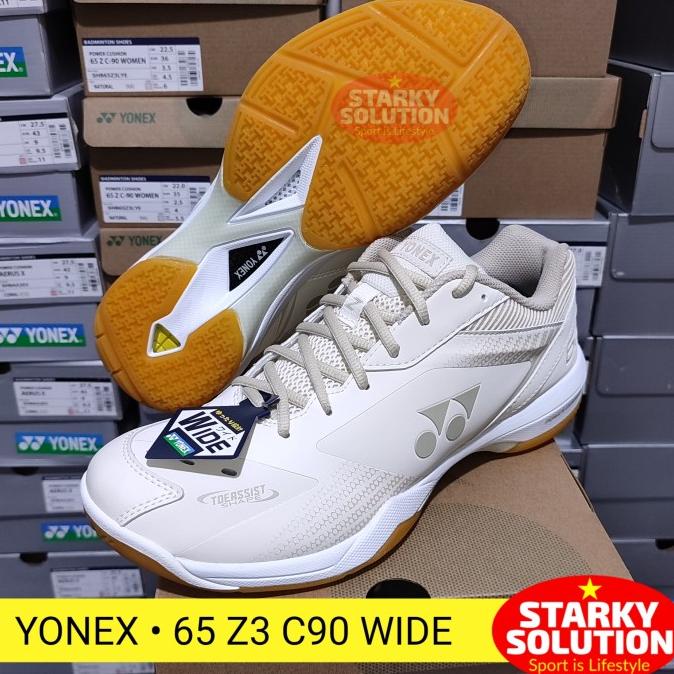 Sepatu Yonex Shb 65 Z3 C90 Wide Badminton Original C 90 Natural Aryadwipanji09
