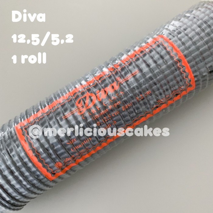 

✅Termurah 1 Roll Diva Cupcake Cases Hitam 125/52 Paper Cup Kertas Muffin 1000 Pc Limited