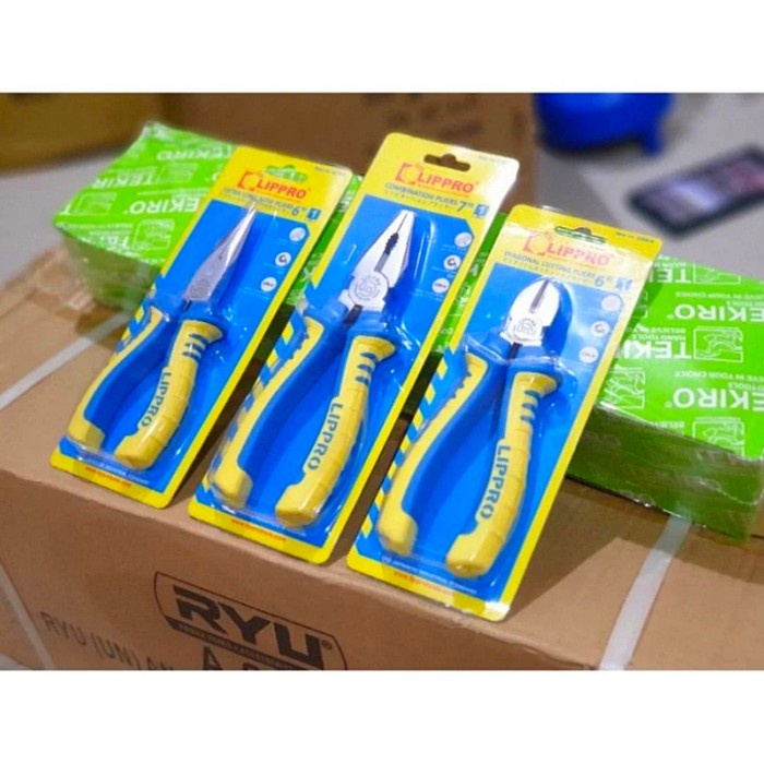 ✅Original Lippro Tang Kombinasi Potong Lancip Lipro Heavy Duty Paket Set 3 Pcs Terbatas