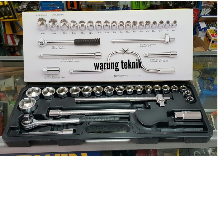 ✅Ori Cnl Kunci Socket Set 24 Pcs 1/2 6Pt Bisa Sameday