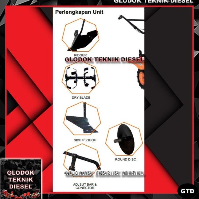 [Promo] Mesin Traktor Bajak Tanah Sawah Parit Bendeng Tiller Machine