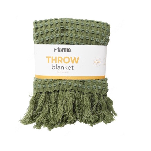 ✅Termurah Informa Dorumi Selimut Throw Blanket Hijau Diskon