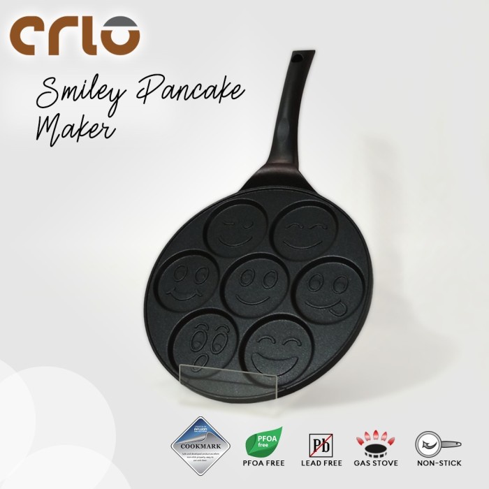 Promo Crio Smiley Pancake Maker Panci Cetakan 7 Karakter Stainless Serbaguna