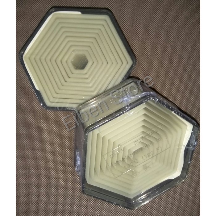 

✅Termurah Nylon Cookie Cutters Hexagon Plain Set-9 Bisa Gojek