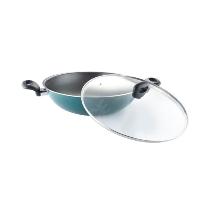 ✅Original Krischef 30 Cm Wajan Dengan Tutup Kaca - Copper  Teflon Anti Lengket Limited