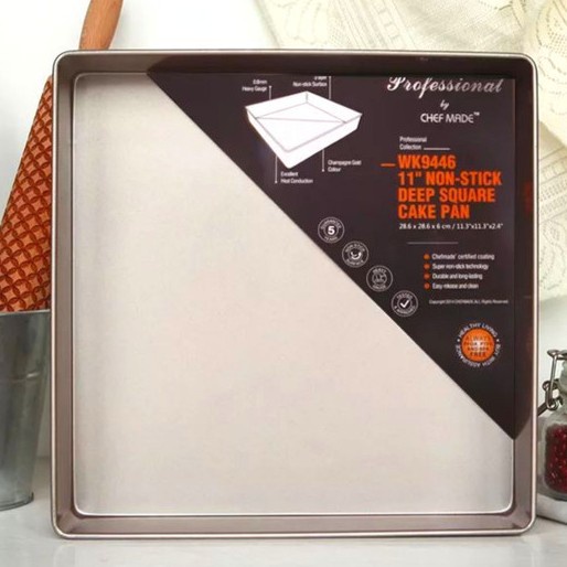 

✅Termurah Chefmade Wk9446 - Loyang Kotak Anti Lengket / Deep Square Cake Pan Berkualitas