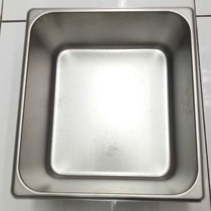 ✨Baru Gigaware Stainless Steel Gastronom / Food Pan 2/3 15 Cm #1236 Terbaru