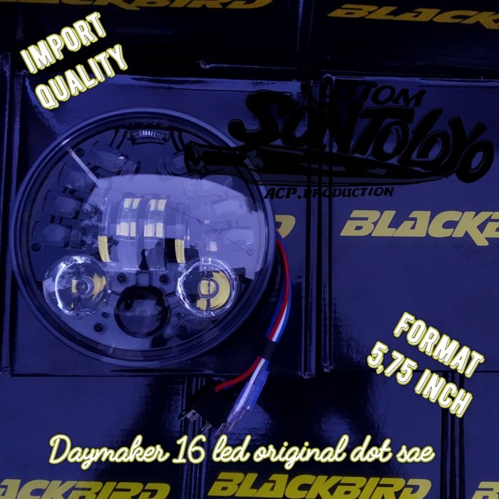 ✨New Daymaker 5.75 Inch 16 Led Cb 100 Japstyle Tiger Megapro Dll Limited