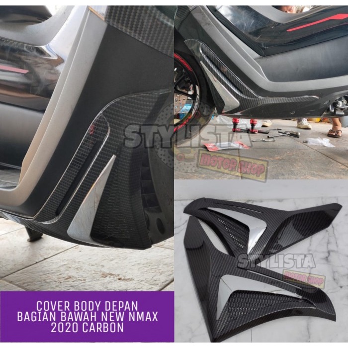✨COD Cover Body Depan Bagian Bawah Nmax 2020 Carbon Nemo Bawah New Nmax Diskon