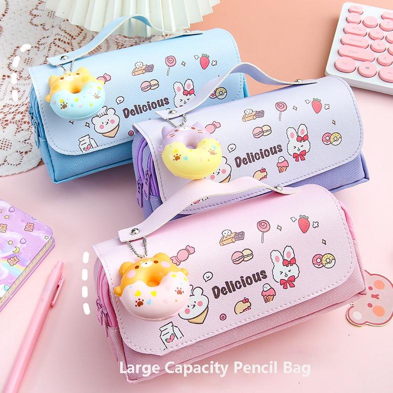 

MURAH Kotak Pensil Dekompresi Perempuan Lucu Lembut 3D Lucu Anak-anak Siswa Sekolah Dasar Berkapasitas Besar Dengan Dekompresi Multi-fungs COD
