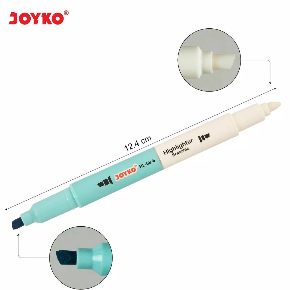 

PROMO SPECIAL (SET) Erasable Highlighter HL-69 6 warna TERMURAH
