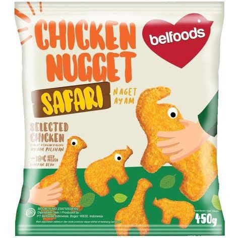 

BELFOODS FAVORITE NUGGET SAFARI 450GR /PCK