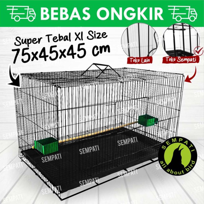 Promo Sangkar Umbaran Batre Xl Jumbo Kandang Ternak Burung Lovebird Kucing K