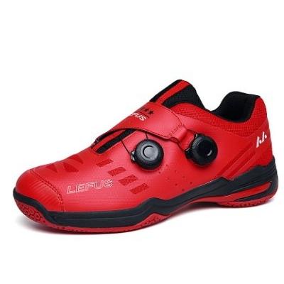 Sepatu Badminton Lefus Boa Merah Maroon Rianiwijaya14