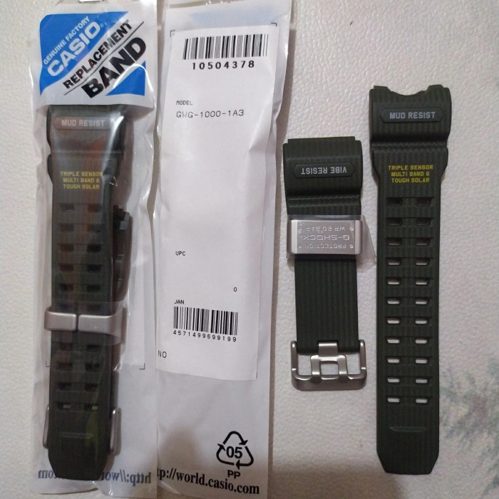 ✅Ori Tali Band Strap G-Shock Gwg-1000 Original 100 Hijau Mudmaster Limited