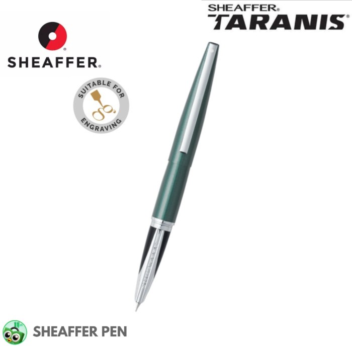 

✨Sale Sheaffer® Taranis® Forest Green Featuring Chrome Plate Fountain Pen Berkualitas