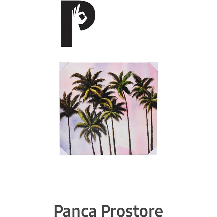 

✨Sale Hiasan Dinding Kanvas Art Palm Trees H65 80X80X35 Cm Diskon