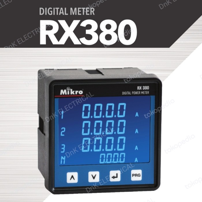 ✨Original Digital Power Meter With Modbus Merk Mikro Type Rx 380 / Rx380 Bisa Gojek