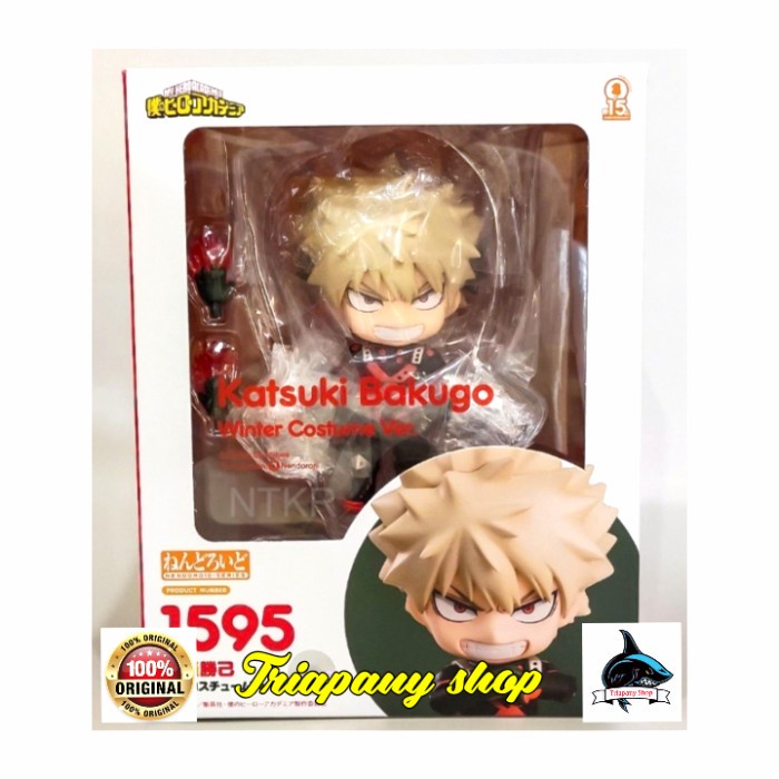 ✨New Ori Nendoroid 1595 Katsuki Bakugo Winter Costume Ver. Terbaru