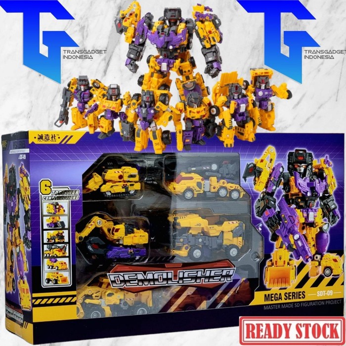 ✨New Ori Master Made Sdt-09 Demolisher Mega Series - Transformers G1 Devastator Bisa Sameday