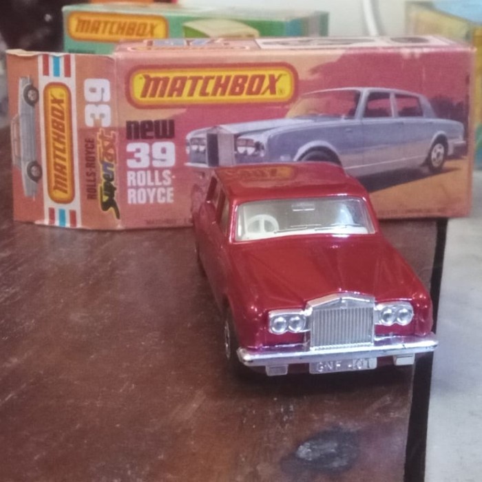 ✨New Boxed Matchbox Superfast 39E Rolls Royce Silver Shadow 1978. Mint Terbatas