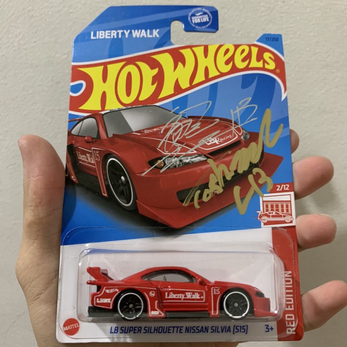 ✨New Hot Wheels Silvia S15 Liberty Walk Lbwk Red Edition Double Sign Diskon