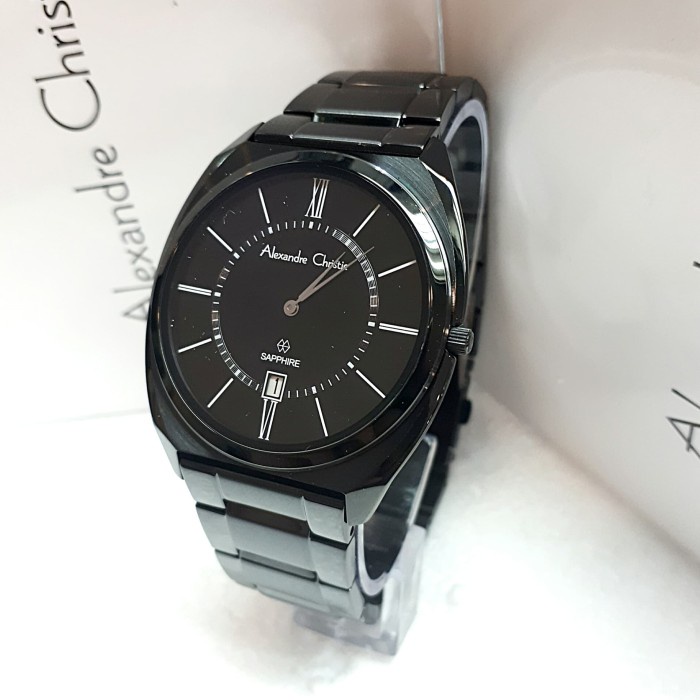 ✅Sale Jam Tangan Alexandre Christie Kaca Shapire Pria Original Terbaru