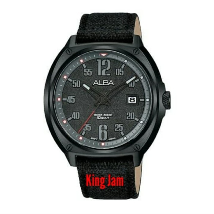 ✅Sale Jam Tangan Pria Alba As9J37X1 Original Black Garansi Resmi Diskon