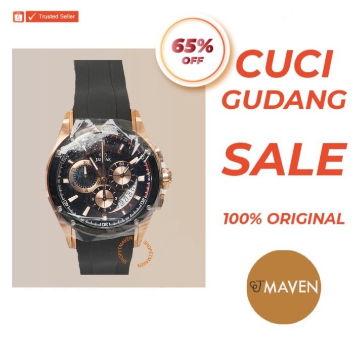 ✅Sale Cuci Gudang Jam Tangan Jaguar Jag J691/1 Blk/Rg Bisa Gojek