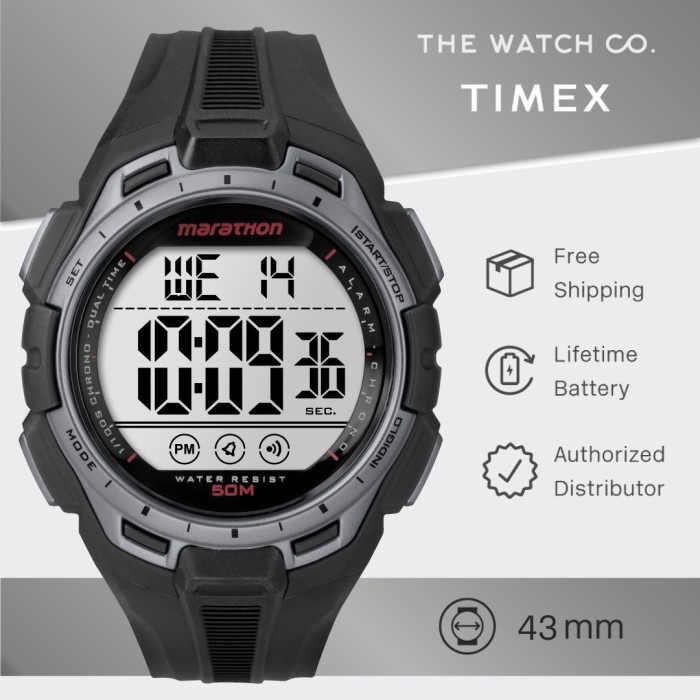 ✅Original Jam Tangan Pria Timex Digital Marathon Tw5K94600 Original Terbaru