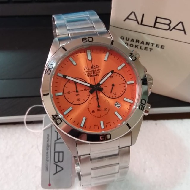 Alba Ori Chronograph AU2079X1 - Jam Tangan Quartz Stainless Steel