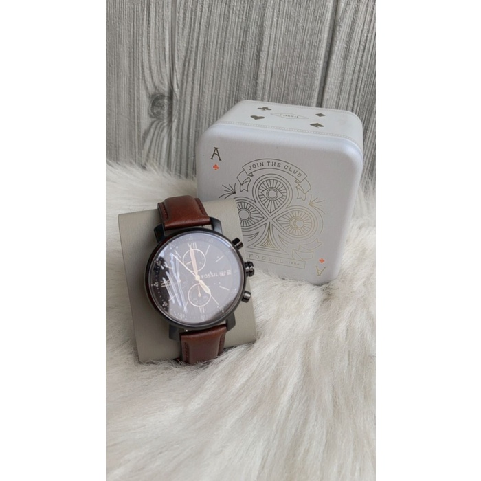 ✅New Jam Tangan Branded Bq2459 Rhett Chronograph Brown Leather Watch Jewelr Terbaru