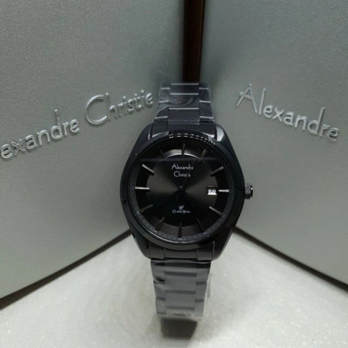 ✅New Jam Tangan Wanita Alexandre Christie Ac8648 / Ac 8648 Full Black Terbaru