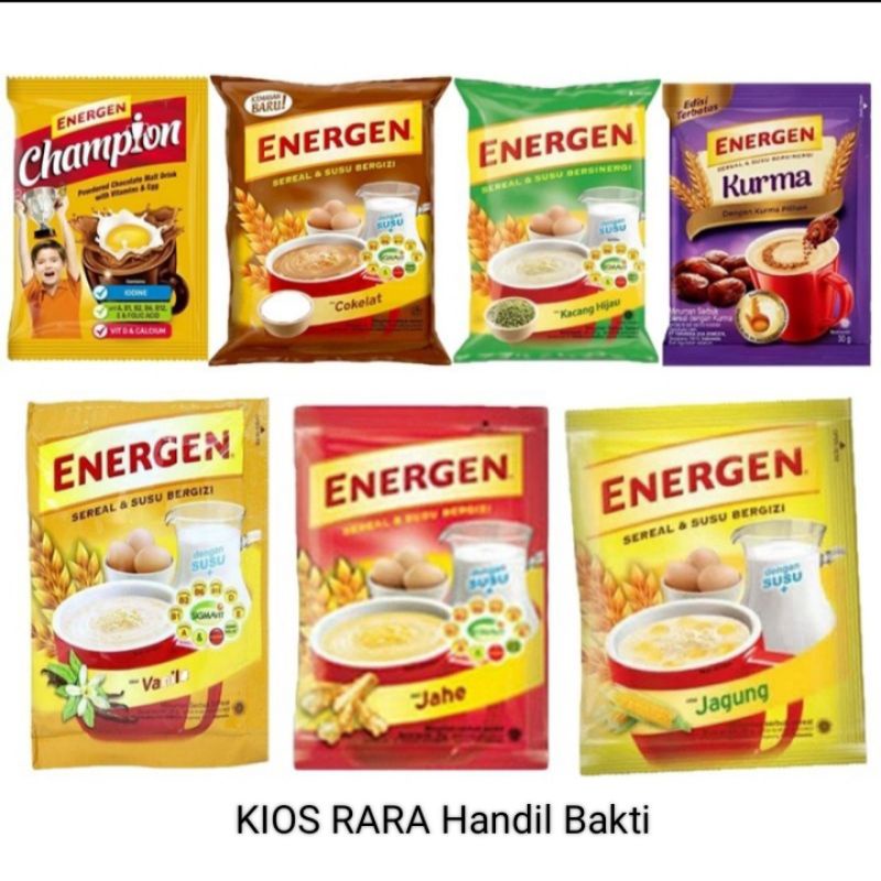 

ENERGEN susu sereal renceng isi 10 sachet