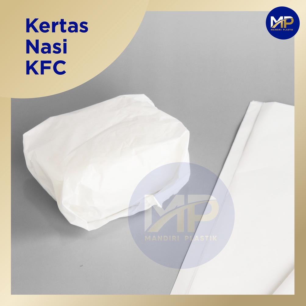 

Kertas nasi KFC / kertas nasi minyak 25x27.5cm - (100 lembar)