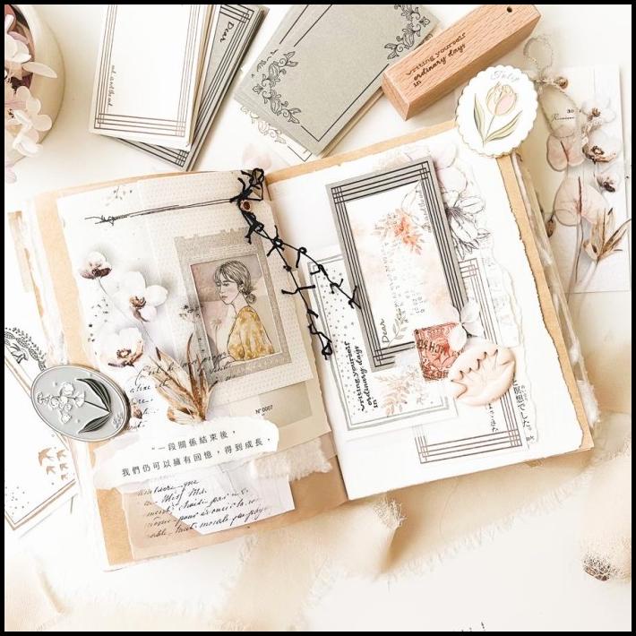 

DISKON JOURNAL PAGES LETTERPRESS MEMO CARD !!