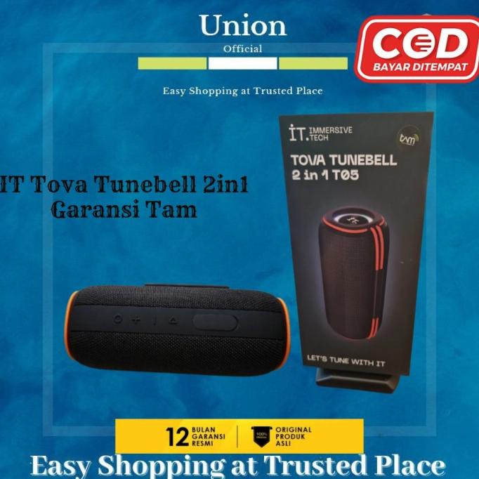 Audio | Speaker It Tova Tunebell 2In1 T05 Garansi Resmi Tam Bluetooth Speaker