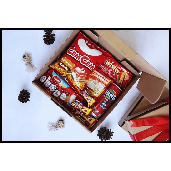 

DISKON SNACK BOX TEMA MERAH | HAMPERS WISUDA | HAMPERS SEMPRO | GIFT BOX !!!!!!!