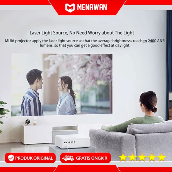 XIAOMI MI LASER PROJECTOR TV FHD 150"LASER PROYEKTOR ULTRA SHORT THROW