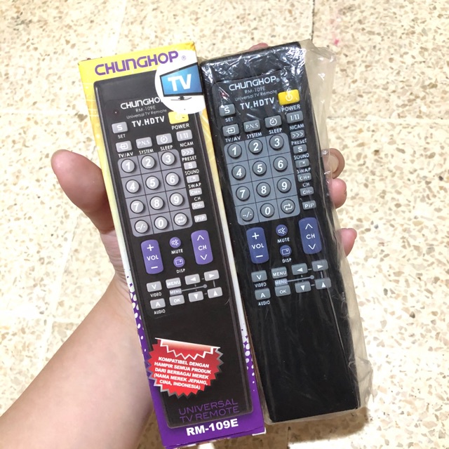 [HB 258] Remot TV LCD / LED / Remote HDTV universal CHUNGHOP (tv jepang, china, indonesia)