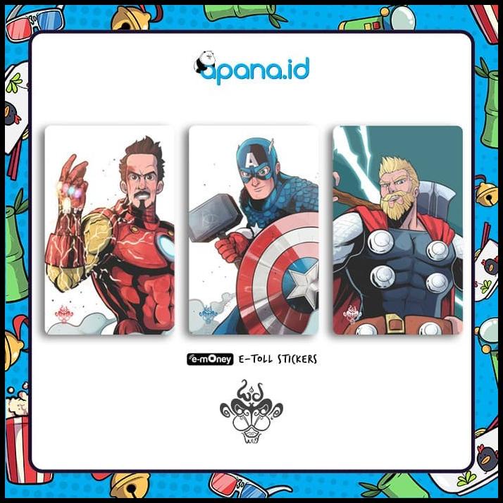 

TERBARU STICKER EMONEY IRONMAN CAPTAIN AMERICA DAN THOR !!!!!!!
