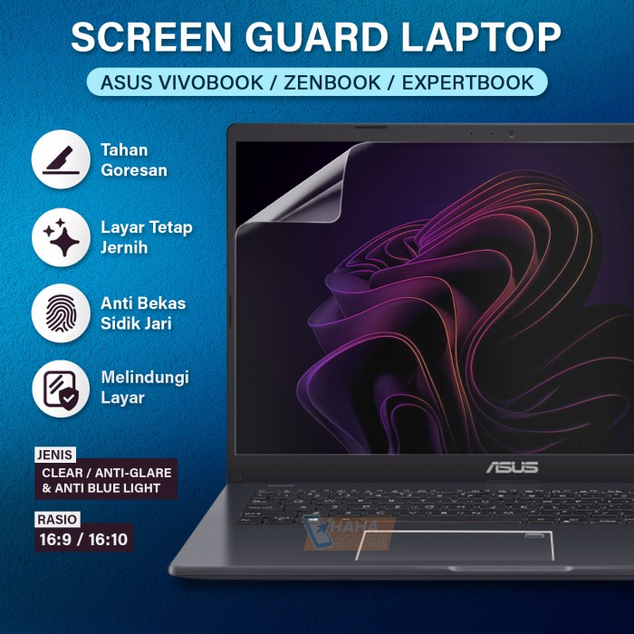 Bae Anti Gores Laptop Asus Vivobook Zenbook 13 14 15.6 Inch Screen Guard