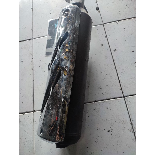 knalpot original komplit vixion old