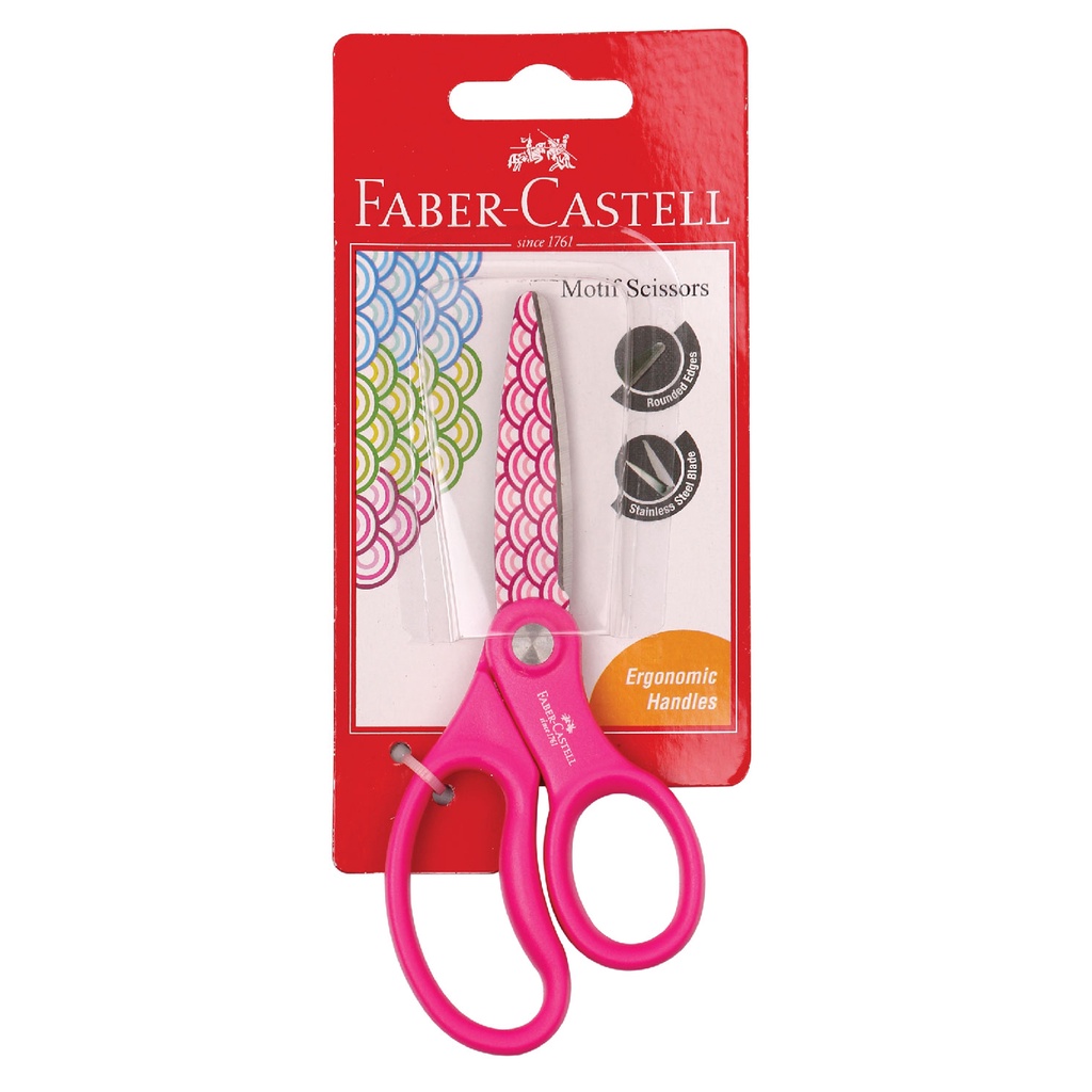 

GUNTING KERTAS FABER CASTELL 187729 SCISSORS MOTIF PINK