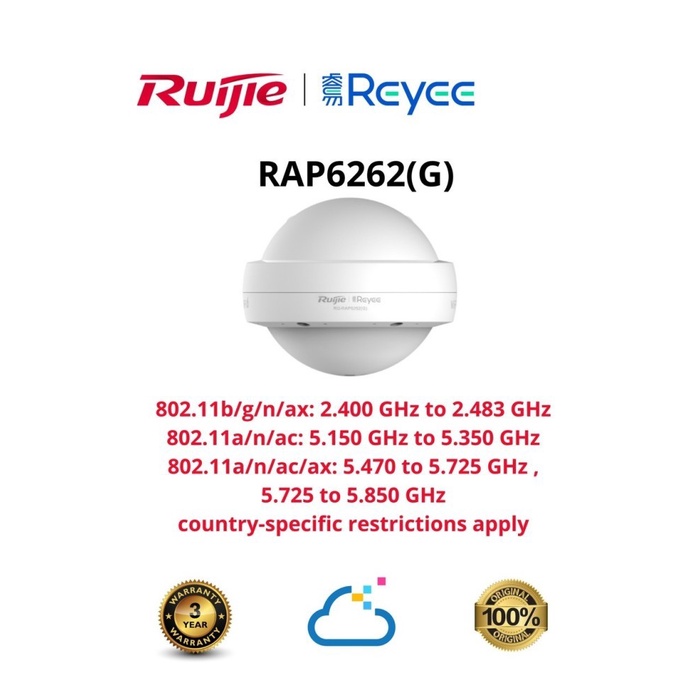 RG-RAP6262G RG RAP6262(G) Wi-Fi 6 Outdoor Access Point Rap6262