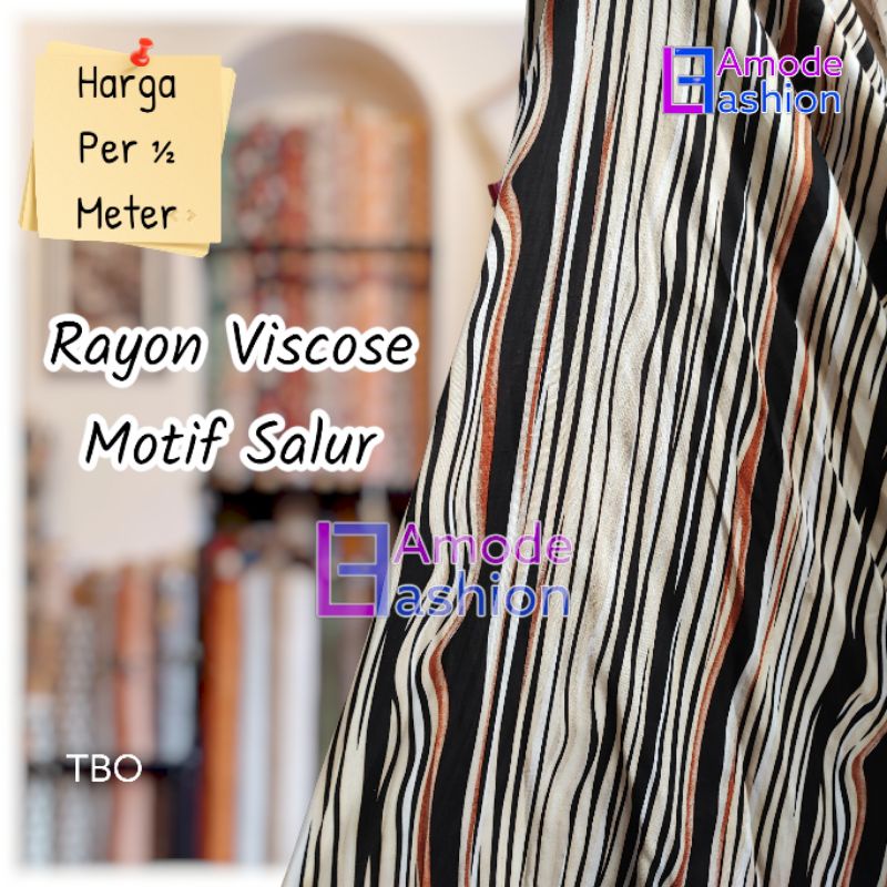 Kain Rayon Viscose Motif Salur
