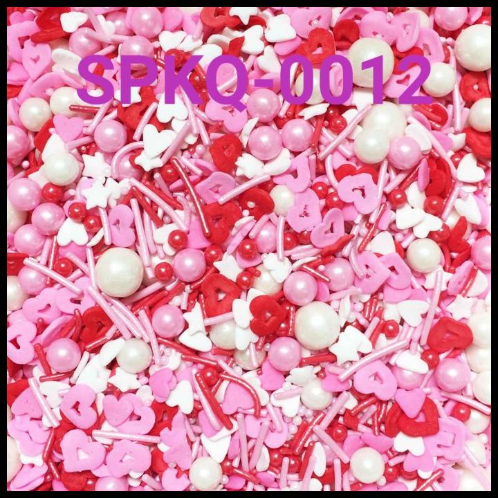 

TERBARU SPKQ-0012 SPRINKLES SPRINKLE SPRINKEL 250GR MUTIARA HATI VALENTINE