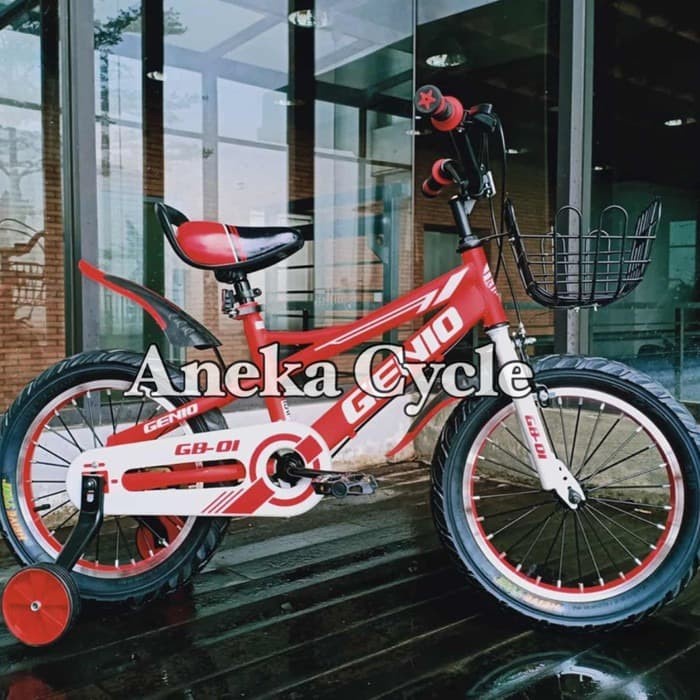 ✨Ori Sepeda Anak Roda Empat Cowok Bmx Genio By United 16 Gb 01 Terbaru